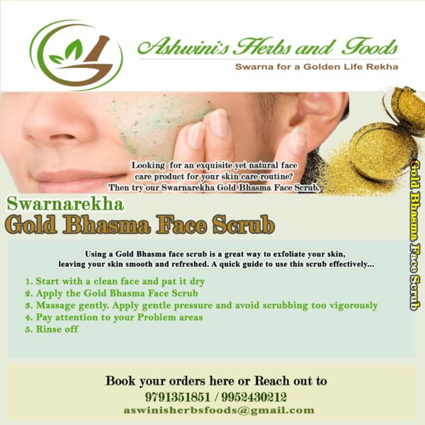 Gold Bhasma Face Scrub